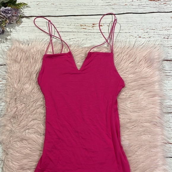 NWT SER.O.YA Bright Pink Strappy Halter BROGAN MIDI DRESS - Picture 8 of 11